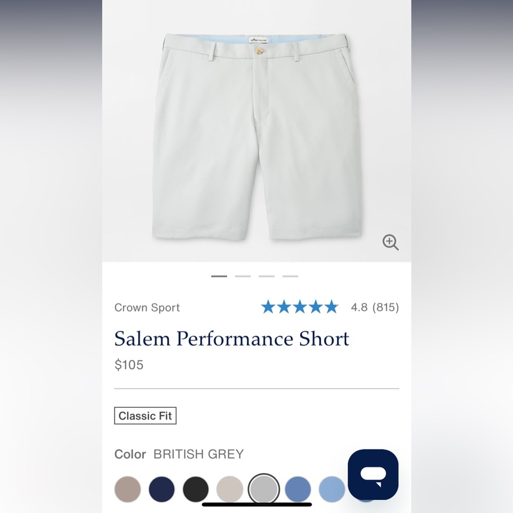 Peter Millar Salem Performance Short